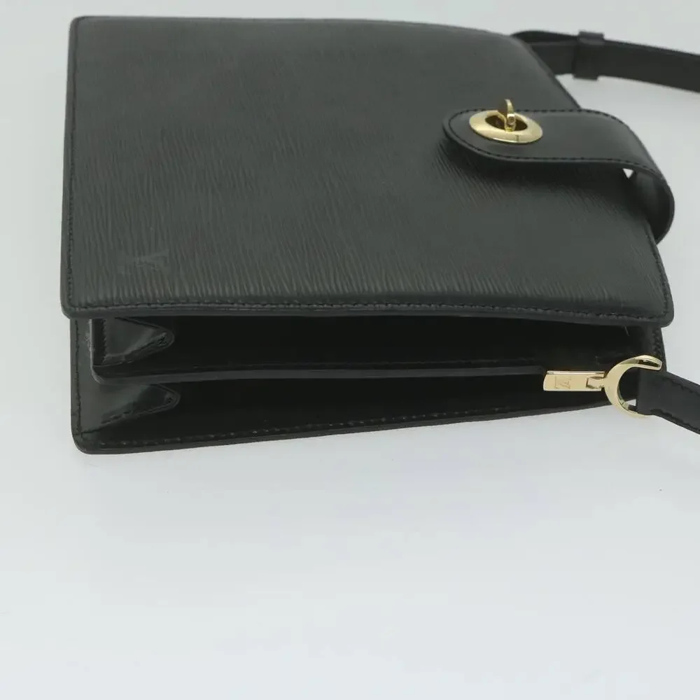 LOUIS VUITTON Epi Capuchin Shoulder Bag Black M52342